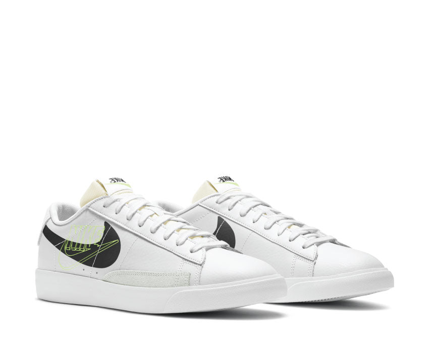 Nike Blazer Low White / Black - Volt - Summit White DA4652-100