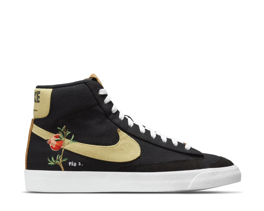 Nike Blazer Mid'77 Black / Solar Flare - White - Black CI1166-001