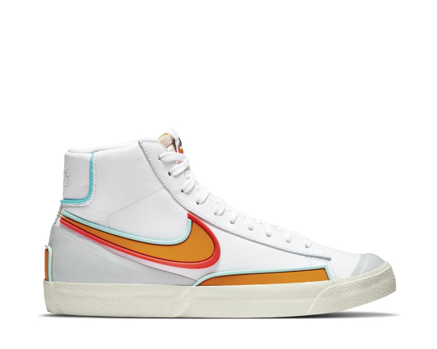 Nike Blazer Mid '77 Infinite White / Kumquat - Aurora Green DA7233-100