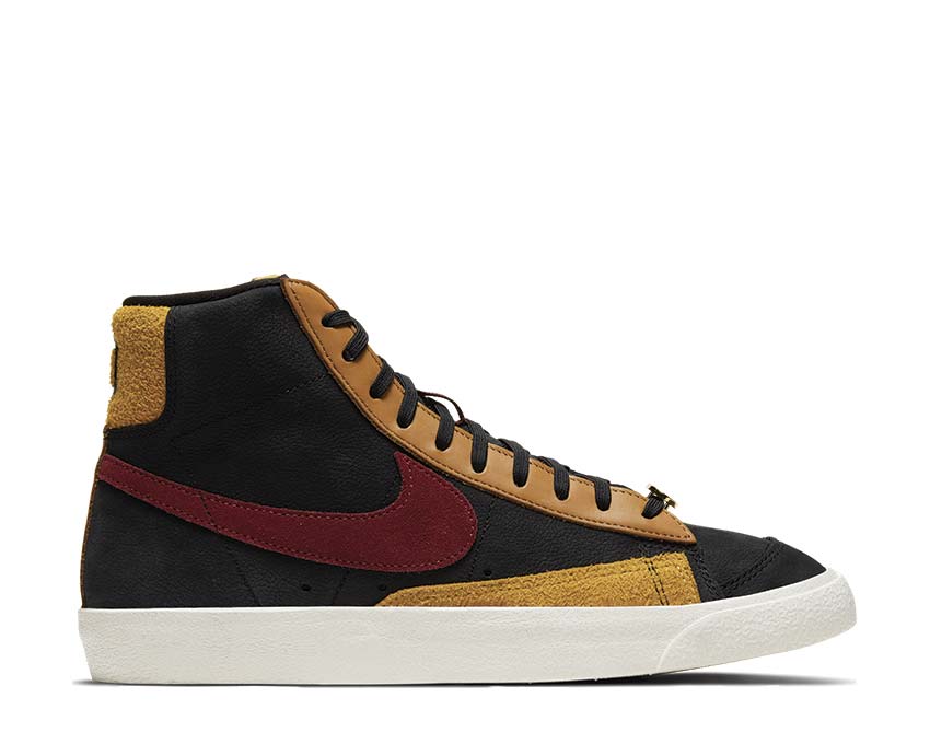 Nike Blazer Mid '77 W QS Black / Team Red - University Gold - Flax CU6442-001