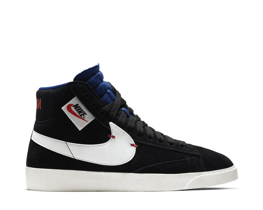 Nike Blazer Mid Rebel Black Summit White Deep Royal Blue BQ4022 005