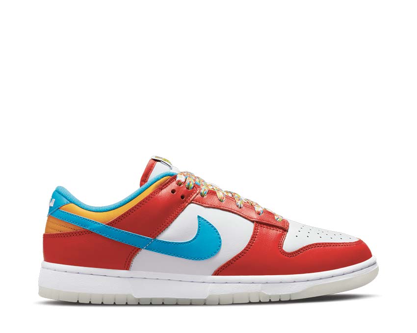 Nike Dunk Low QS Habanero Red / Laser Blue - White DH8009-600