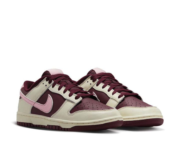 Nike Dunk Low Retro PRM Pale Ivory / Med Soft Pink - Night Maroon DR9705-100