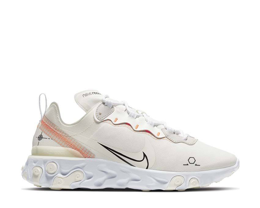 Nike React Element 55 Sail / Black - White - Light Bone CU3009-102