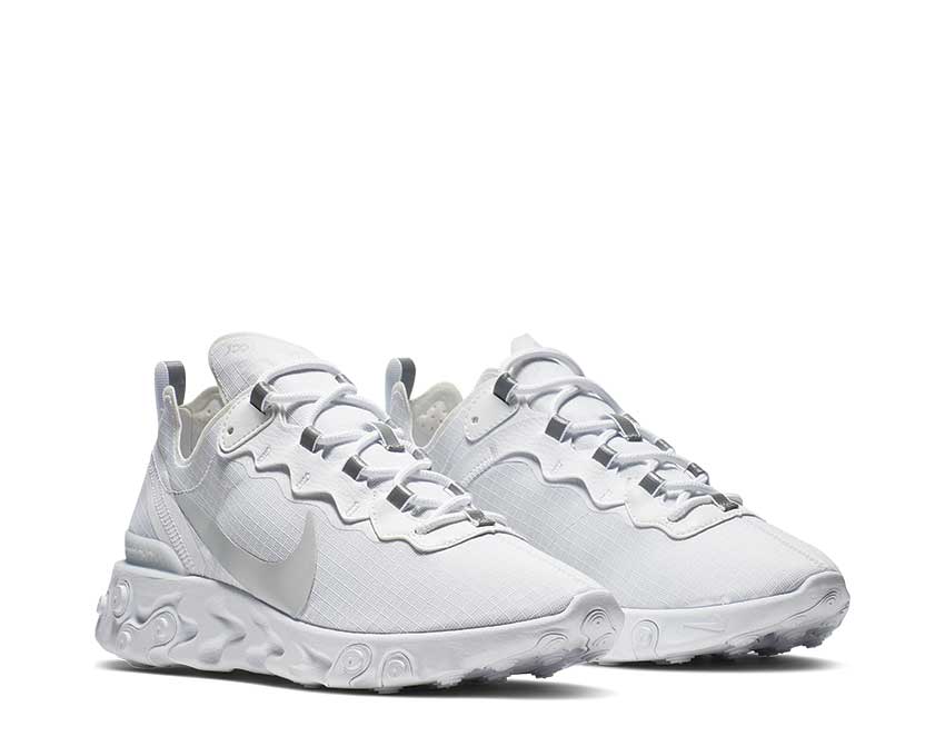 Nike React Element 55 White Pure Platinum BQ6167-101