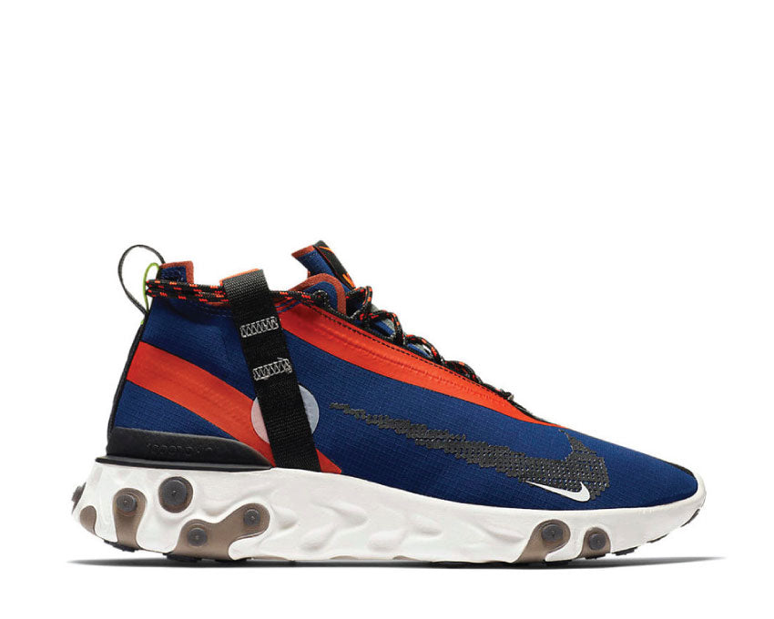 Nike React Running Mid Wr ISPA Blue Void Black Team Orange Phantom AT3143-400