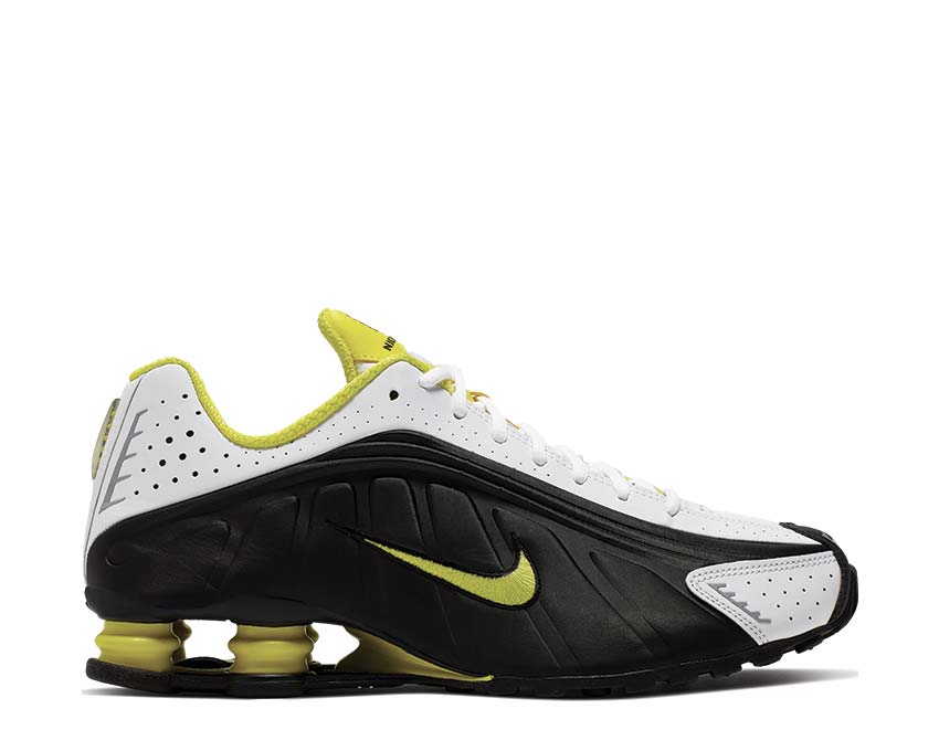 Nike Shox R4 Black Dynamic Yellow White 104265-048