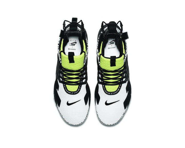 Nike Acronym Air Presto Mid White Black Dynamic Yellow AH7832 100