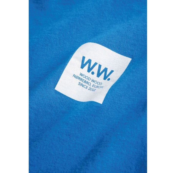 Wood Wood WW Box T-shirt Bright Blue 11835725-2334