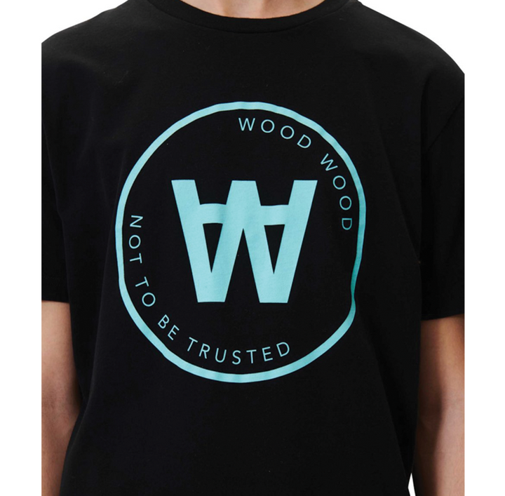 Wood Wood AA Seal T-Shirt Black